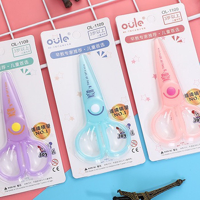 

ARS04 Gunting Anak Plastik/Gunting Plastik/Gunting Mini/Oule - Biru Muda