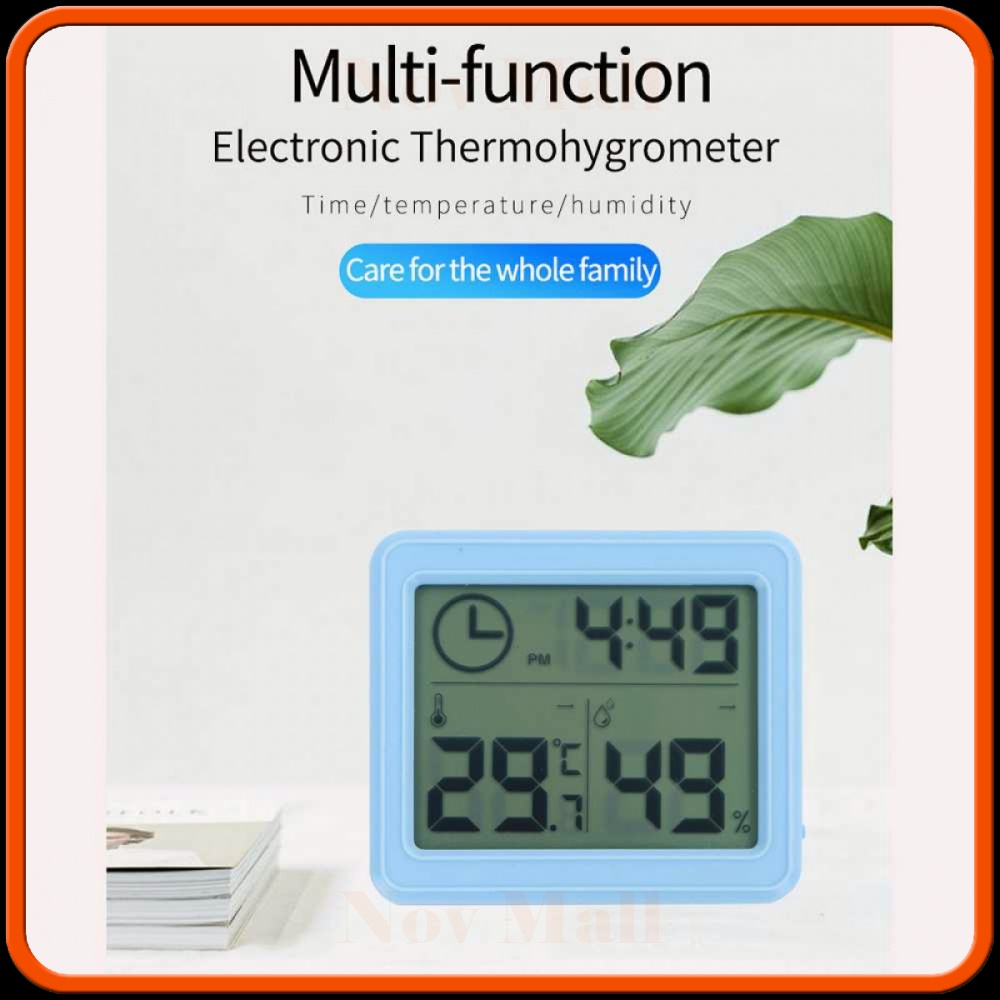 Jam Digital Meja Dinding Thermometer Hygrometer Sensor