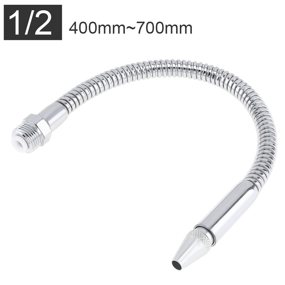 Tabung Pendingin Minyak Air Fleksibel Bahan Metal1 /21 /4 3 /8 Inch 400-700mm Dengan Nozzle Kepala Bulat Untuk Mesin CNC/Milling/Bubut