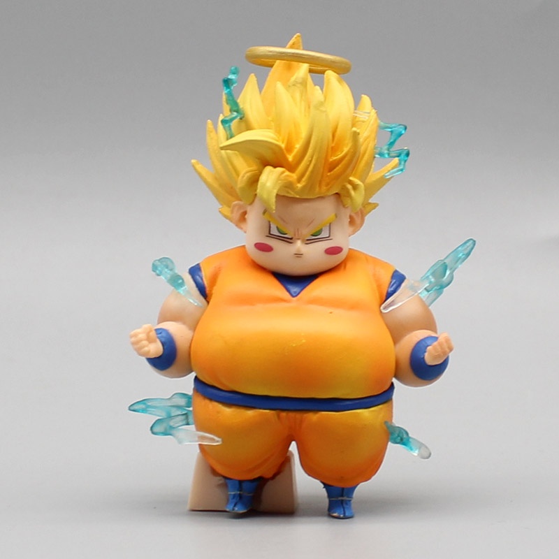 Anime Dragon Ball Figure Fatty Kakarotto Fat Angel Son Goku Vegeta 8CM Figure Model Mainan Boneka Dekorasi