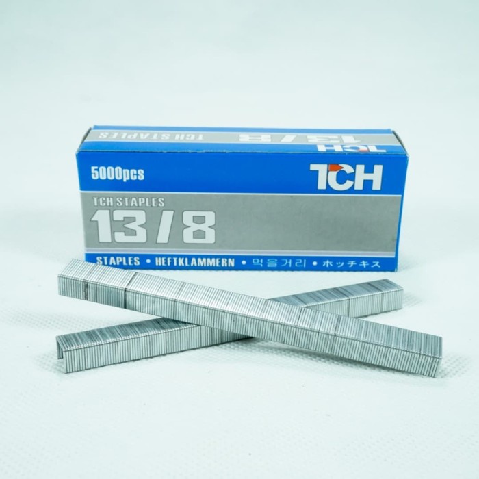 Isi Staples TCH manual tembak 13/8 Tacker 6mm Jok stapler r23 refill