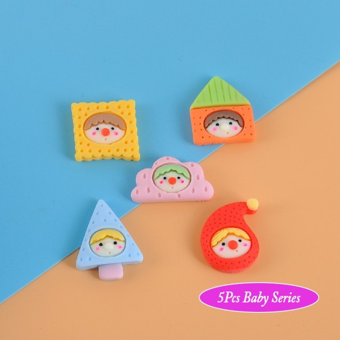

5Pcs Sticker 3D Karakter Manik Lucu Stiker Botol DiY STC06 - 5Pcs Baby