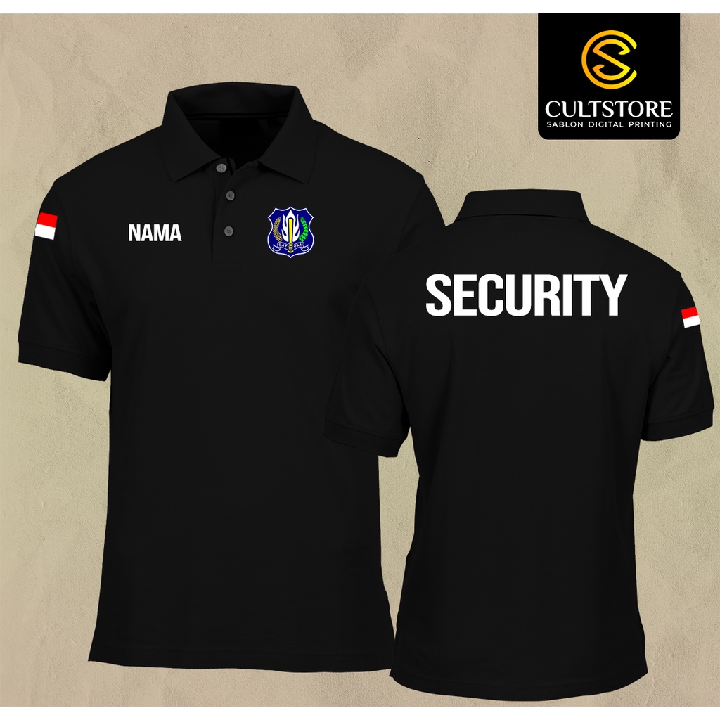 KAOS POLO / POLO SHIRT SECURITY  KAOS SATPAM TERBARU KUALITAS TERBAIK