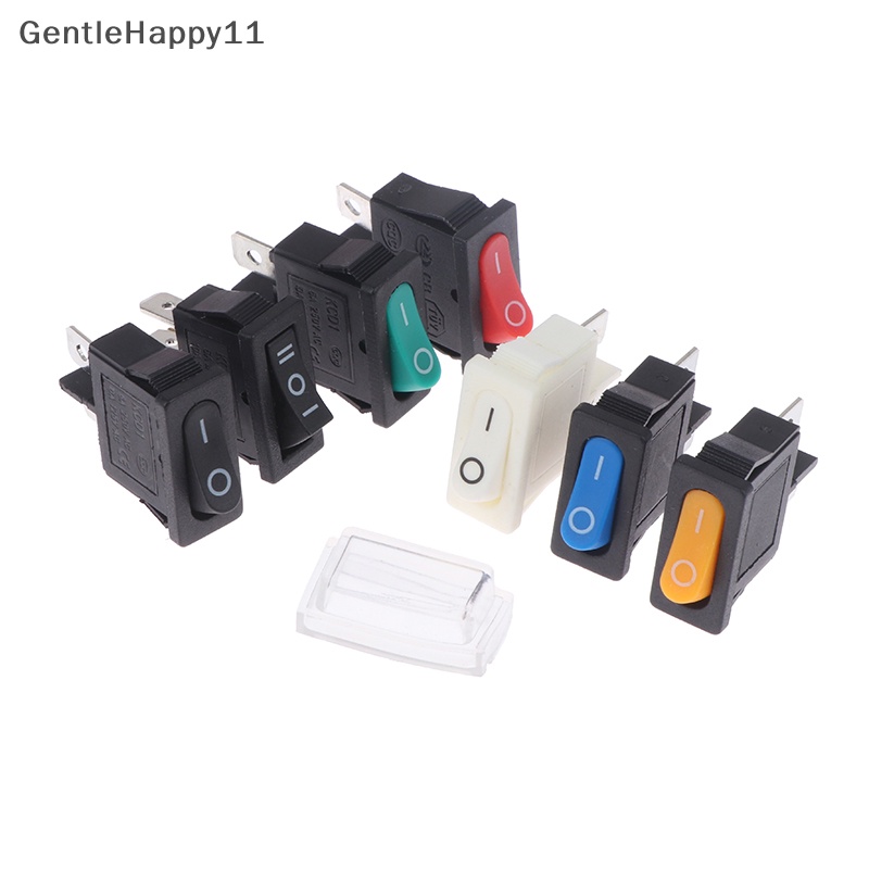 Gentlehappy 5pcs KCD1-110 9.5x21mm Rocker Switch ON/OFF 2pin Instrumen Power Switch id