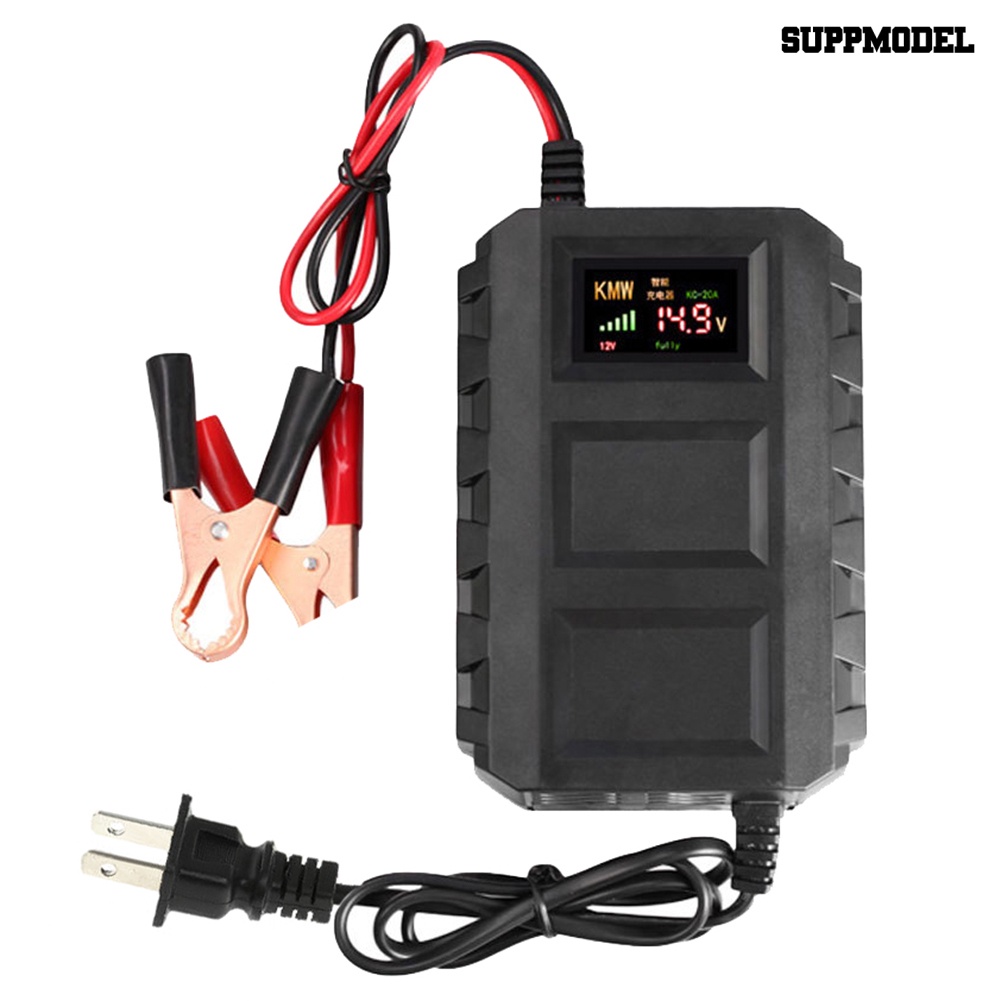 [SM]12v /20A Car Mobil LCD Display Charger Daya Asam Timbal Cerdas