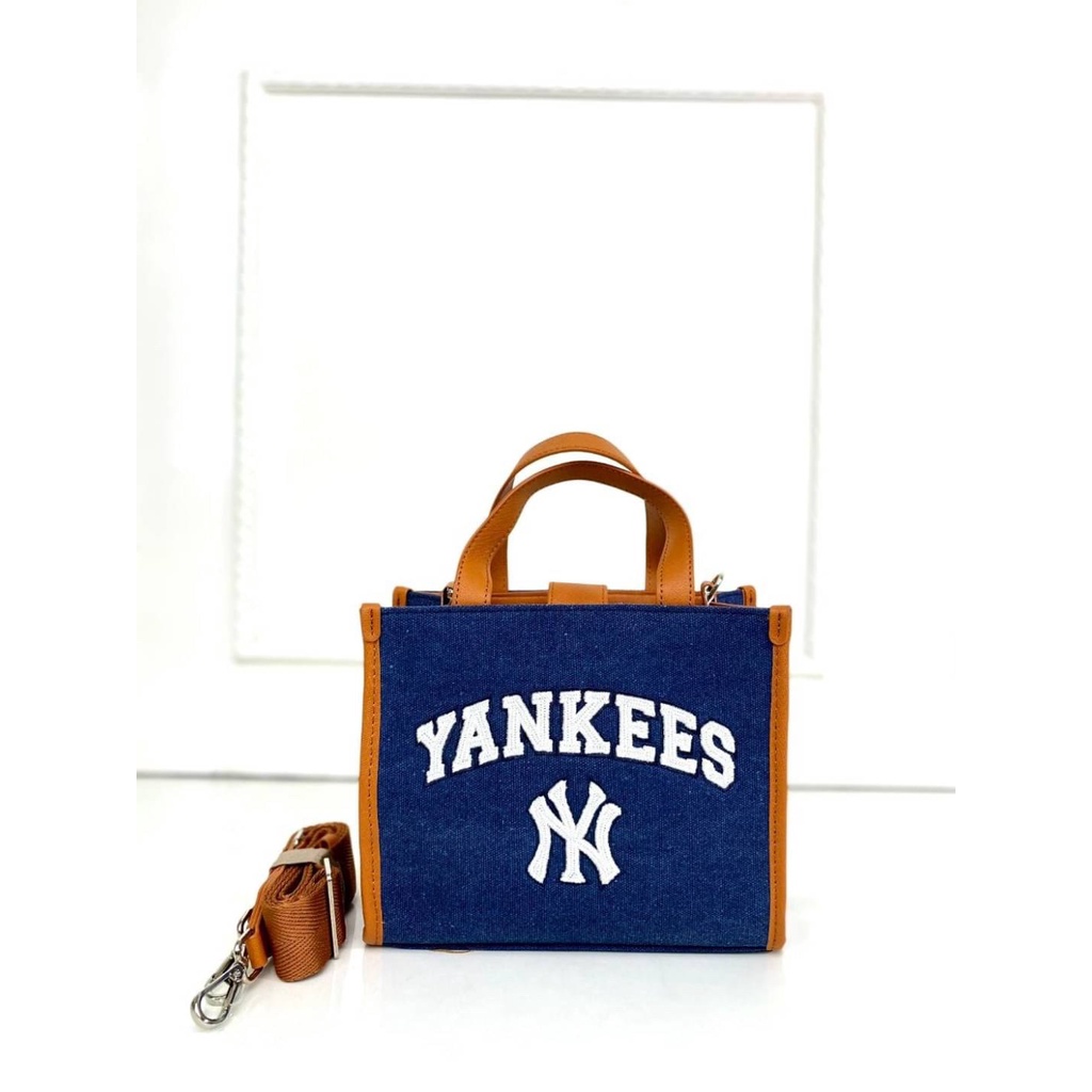 TAS WANITA MLB NY SELEMPANG IMPORT NY07 AMERICAN SQUARE SLING BAG PREMIUM