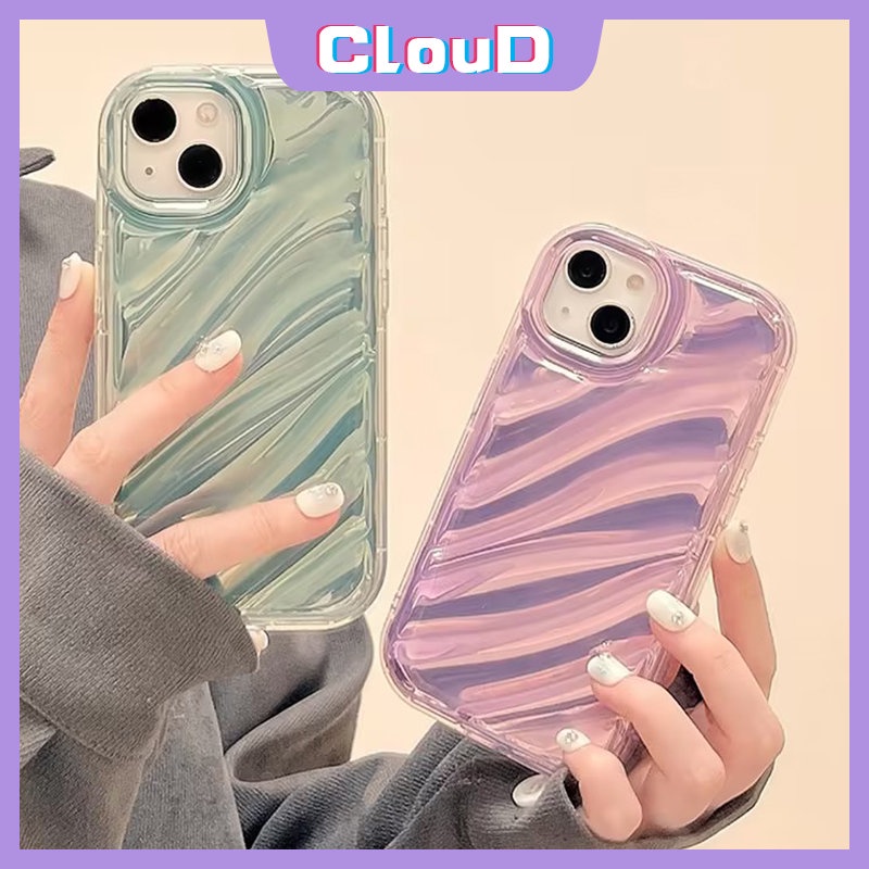 Casing Ponsel Kartu Laser Mewah Kompatibel Untuk IPhone 7Plus XR X XS Max6 8 6S 7Plus SE 2020 11 12 13 14 Pro Max Simple Mempesona Kreatif 3D Stereo Pola Korgasi Soft Cover