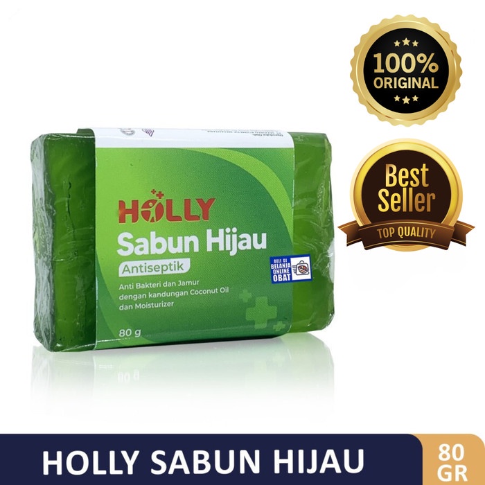 Holly Sabun Hijau 80 Gr - Sabun Gatal Gatal TERPERCAYA & TERMURAH