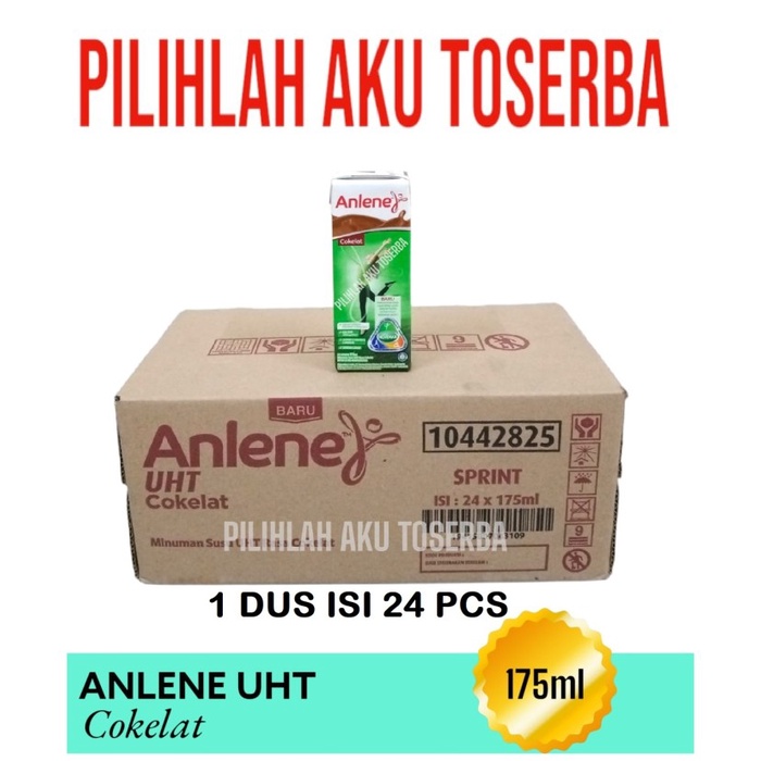 Susu ANLENE CHOCOLATE COKELAT 175 ml - ( HARGA 1 DUS ISI 24 )