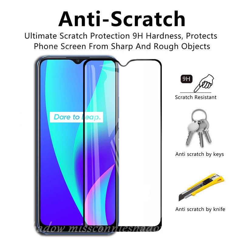 2in1 Screen Protector Realme C55 10 Pro 9i C31 C15 C35 C11 C12 C17 7 7i Realme 9 Pro Plus 6i 6 C1 C2 5 5s 5i C3 8i 8 8pro Tempered Glass Pelindung Layar Lensa Kamera