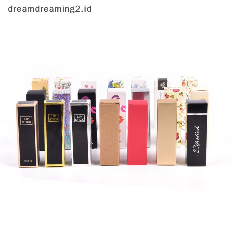 (drea) 10pcs Tabung Lip Balm Kosong Kemasan Karton Box Lip Tube DIY Paper Case Box //