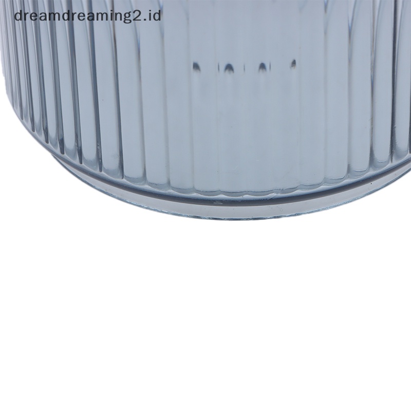 (drea) Beruang Lucu Bening Cotton Pad Dan Ear Bud Holder Acrylic Tempat Penyimpanan Kosmetik Toples //