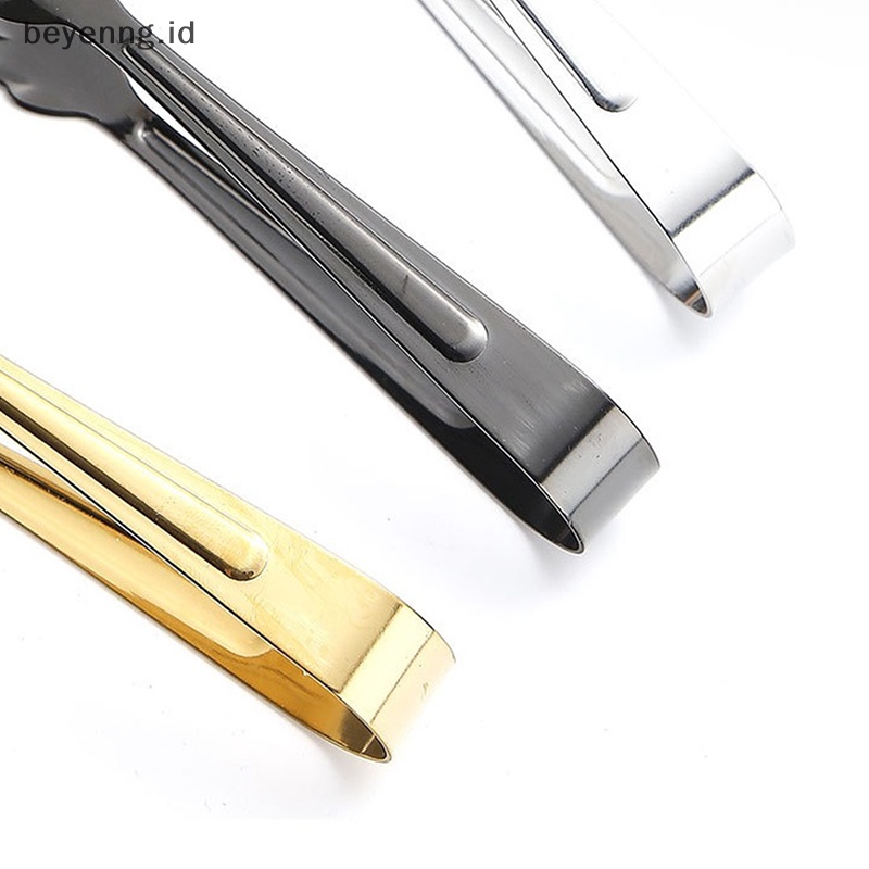 Beyen Klip Es Batu Stainless Steel Ice Tong Roti Makanan BBQ Klip Barbekyu Klip Dapur ID