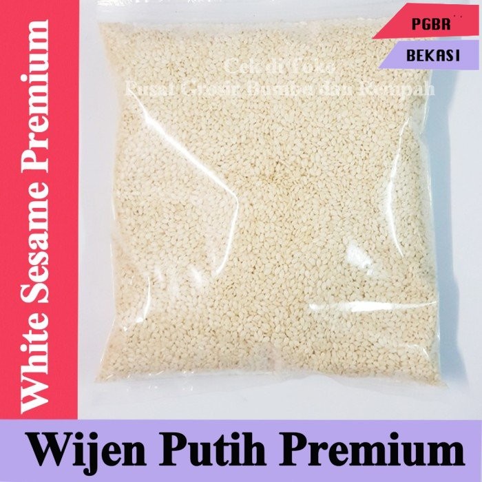 

WIJEN PUTIH 100 Gr - WHITE SESAME PREMIUM - BIJI WIJEN PUTIH 100 Gram