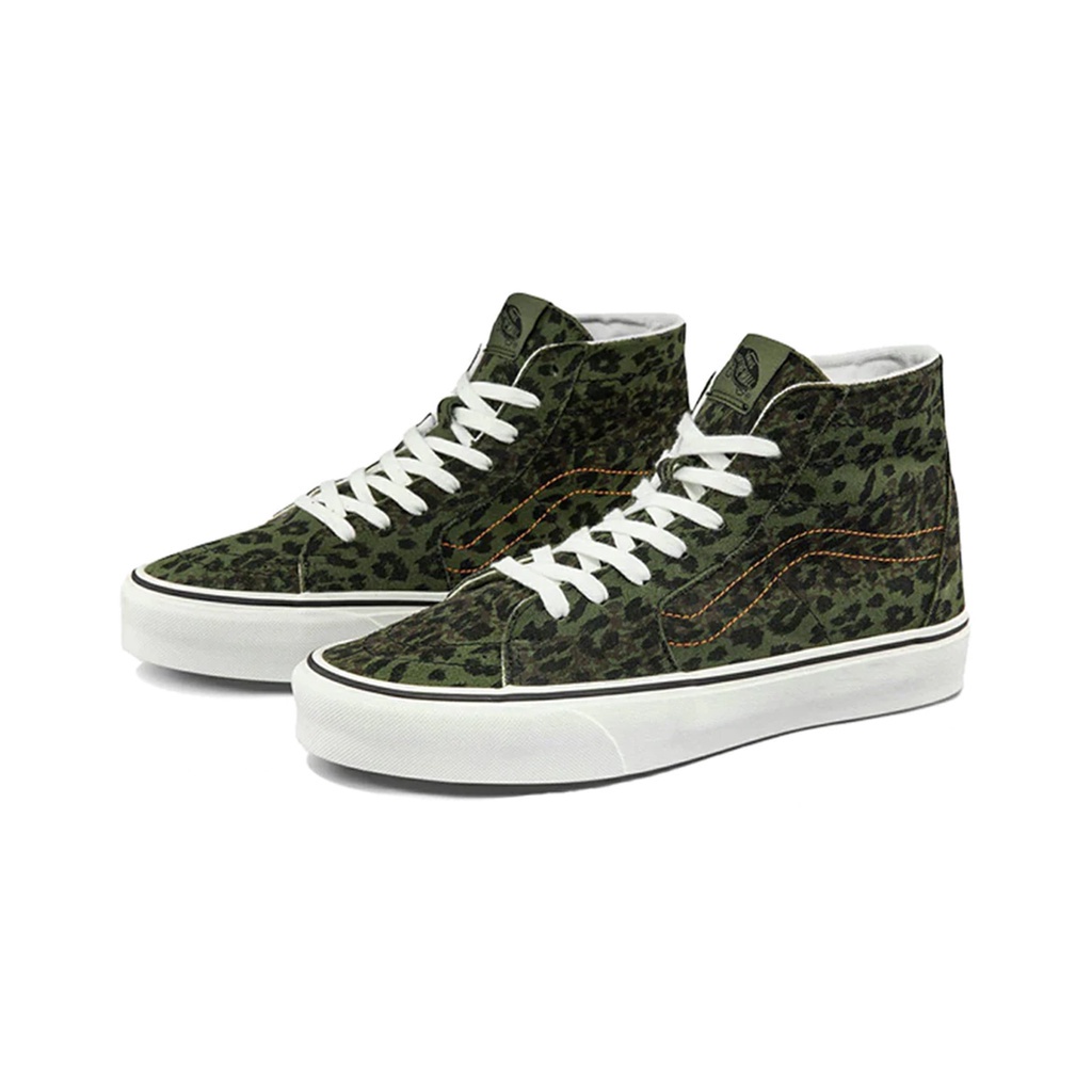SEPATU VANS OFF THE WALL | SK8 HI TAPPERED LEOPARD CAMO GRAPE LEAF BLACK