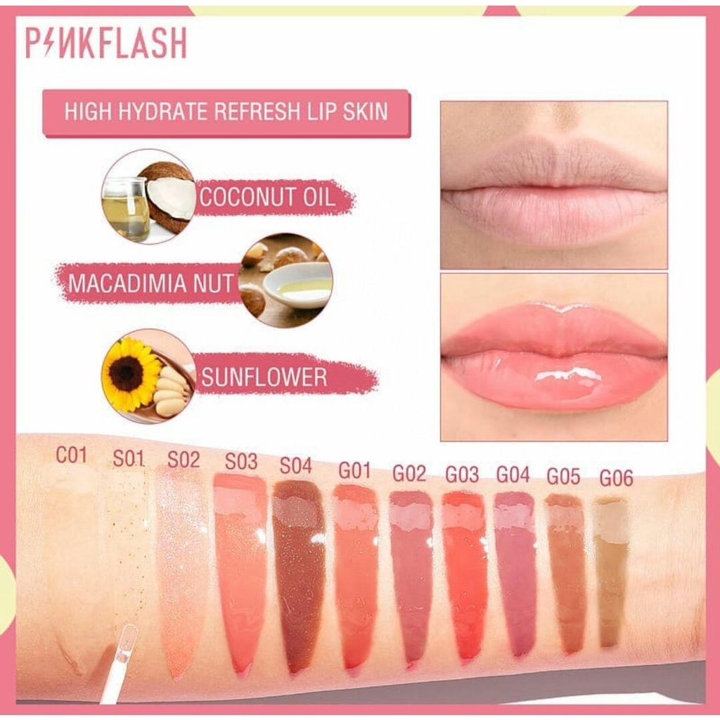 ❤️ MEMEY ❤️ PINKFLASH Lasting Glossy Lipgloss | PF-L02
