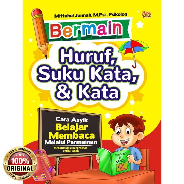 Buku Bermain Huruf, Suku Kata, & Kata