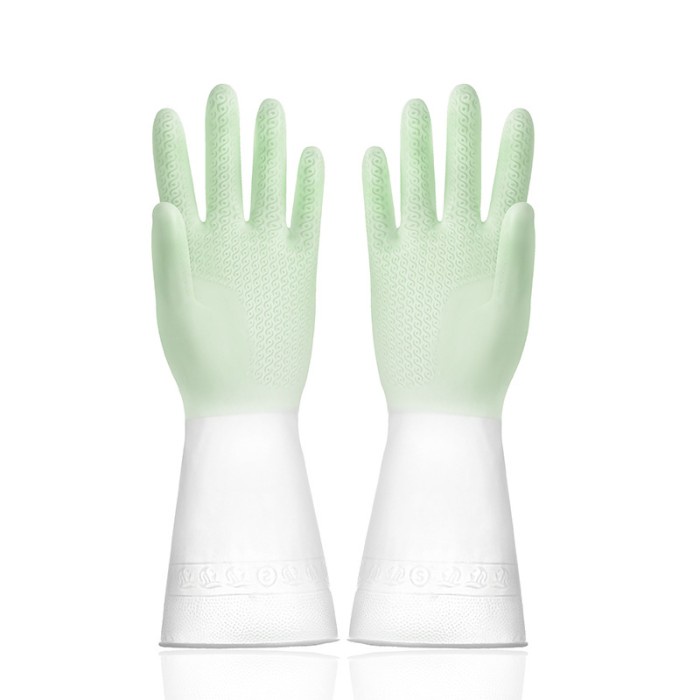 Sarung Tangan Karet Cuci Piring Silikon Latex Rubber Glove Anti Slip