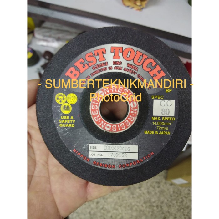 NIPPON RESIBON Batu Gerinda GC80 Flexible - Best Touch 4 inch GC 80