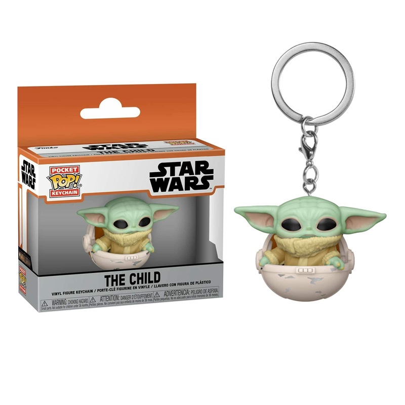 Funko POP Star Wars Darth Vader Gantungan Kunci Liontin Yoda Mandalorian Stormtrooper Model Boneka Action Figure Key Ring Minifigure