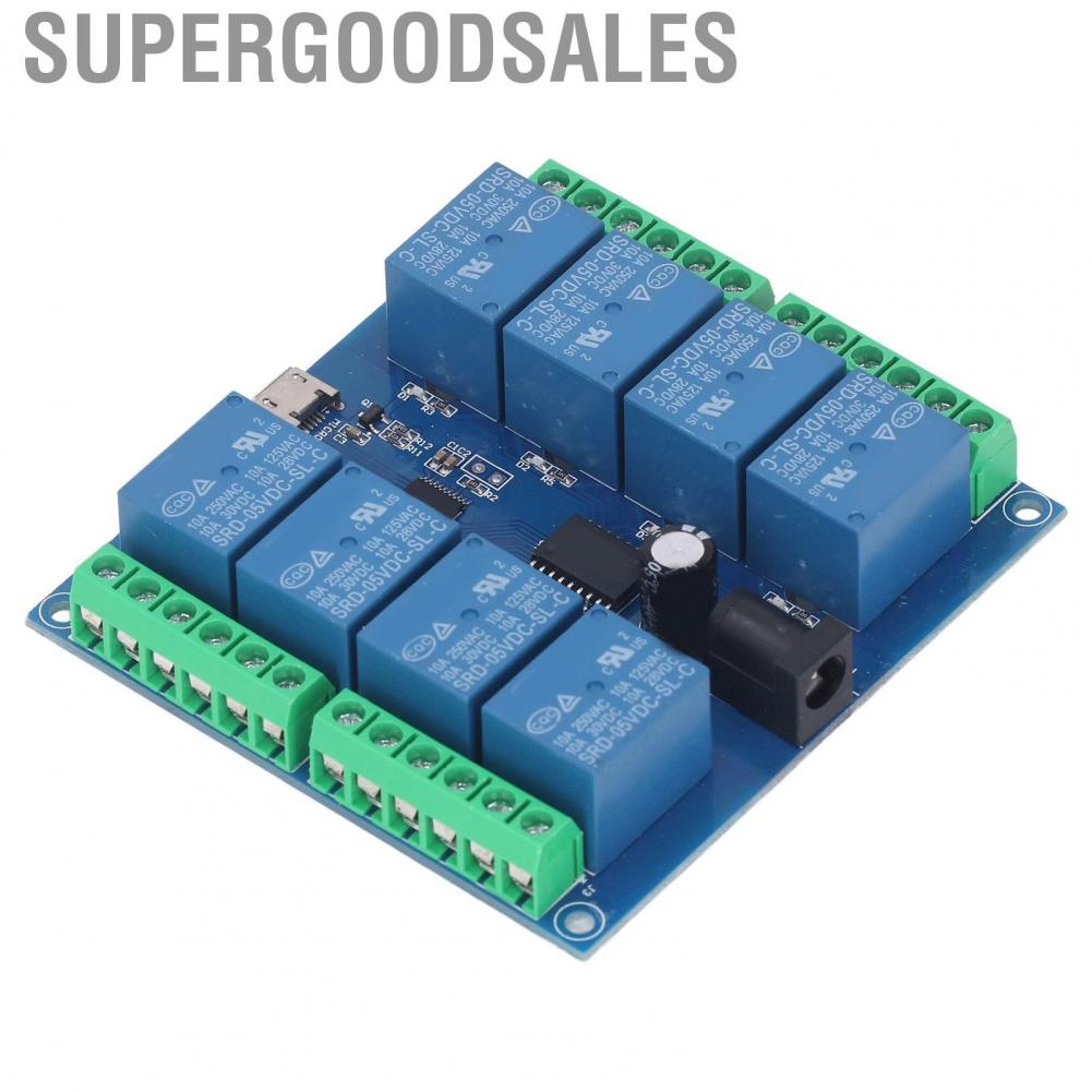 Supergoodsales Relay  HID Control  5V Intelligent 8 Channel USB Drive Free Module for Mechatronics