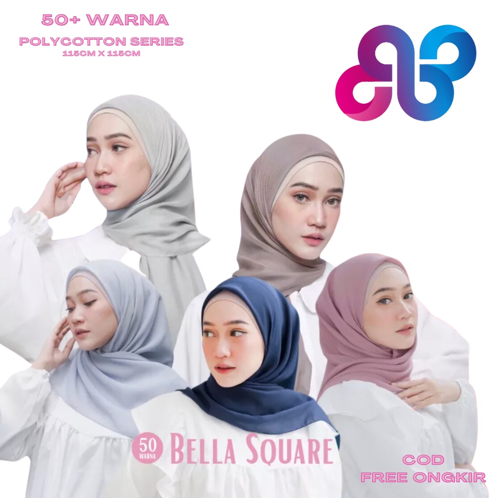 SEGI EMPAT BELLA SQUARE POLYCOTTON NEW WARNA PART#1  [ COD ]
