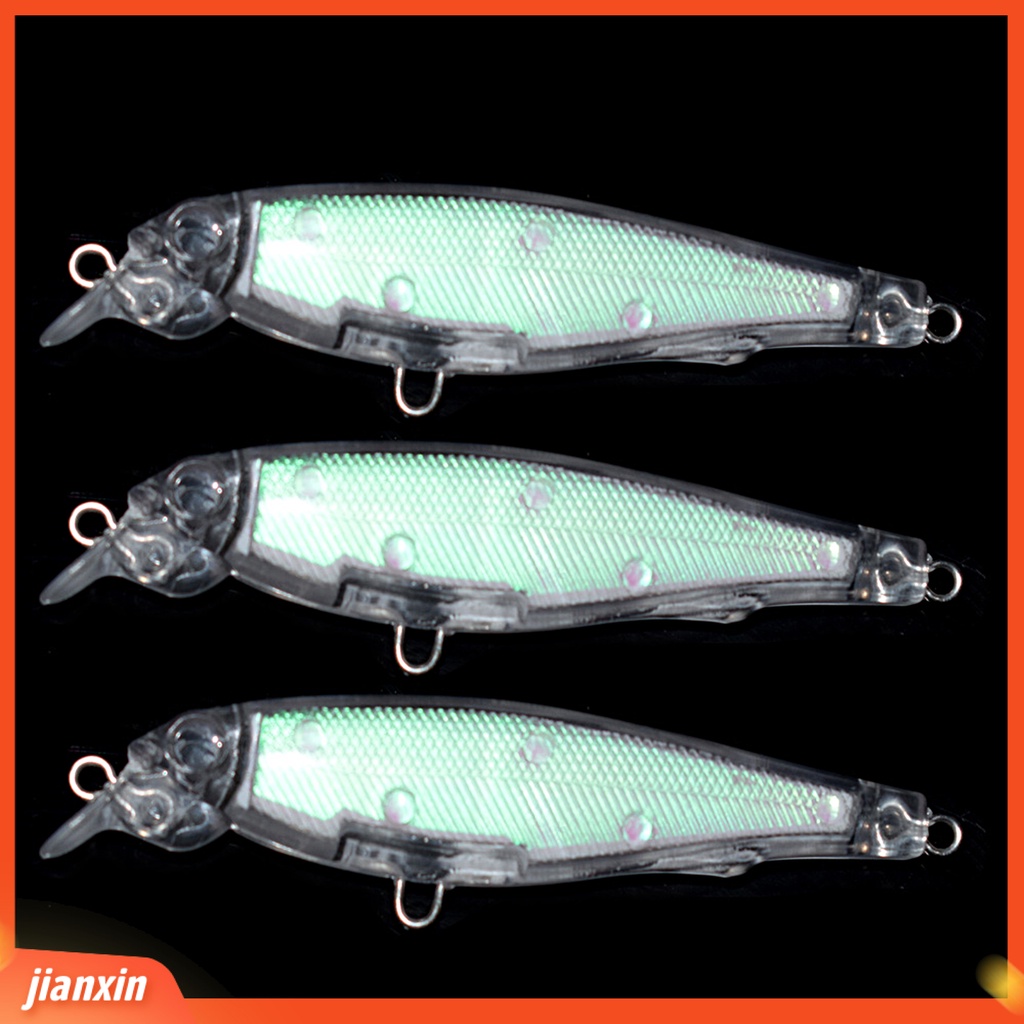 (In Stock) 8cm /6.2g Umpan Pancing Simulasi Umpan Embrionik Ikan Kecil Wobbler Universal Fishing Tackle Tidak Dicat Umpan Buatan Plastik Tenggelam Trout Lure Memancing Luar Ruangan