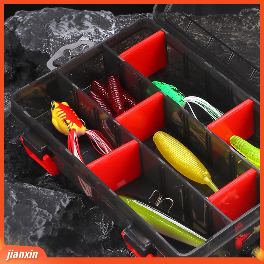 (In Stock) Lure Bait Organizer Portable Kapasitas Besar Reusable Multifungsi Wadah Perlindungan Tembus Pancing Umpan Kait Kotak Penyimpanan Perlengkapan Memancing