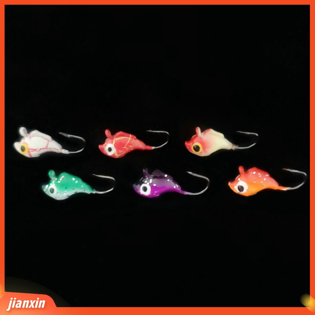 (In Stock) 18Pcs/Set Es Umpan Pancing Berbentuk Lumba Kait Tajam Warna-Warni Buatan Umpan Jig Kepala Aksesori Kait Kecil Untuk Outdoor