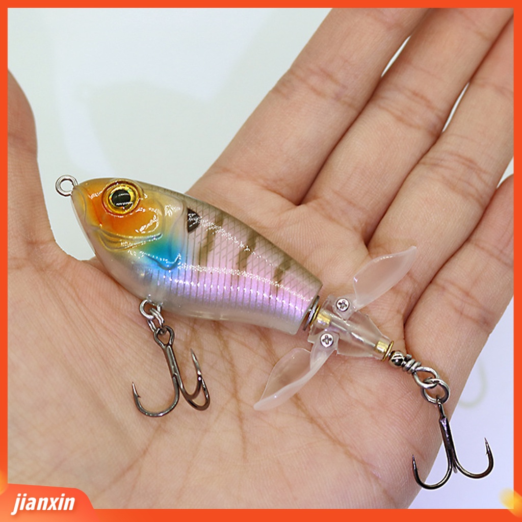 (In Stock) 8cm 16g Rotating Lure 360derajat Rotating Sharp Hook Ringan Whopper Memancing Ikan Gurame Pike Topwater Mengambang Umpan Untuk Outdoor