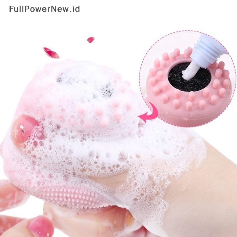 Power 1PC Silicone Facial Cleansing Brushes Remover Minyak Kulit Jerawat Pori Sikat Pembersih ID