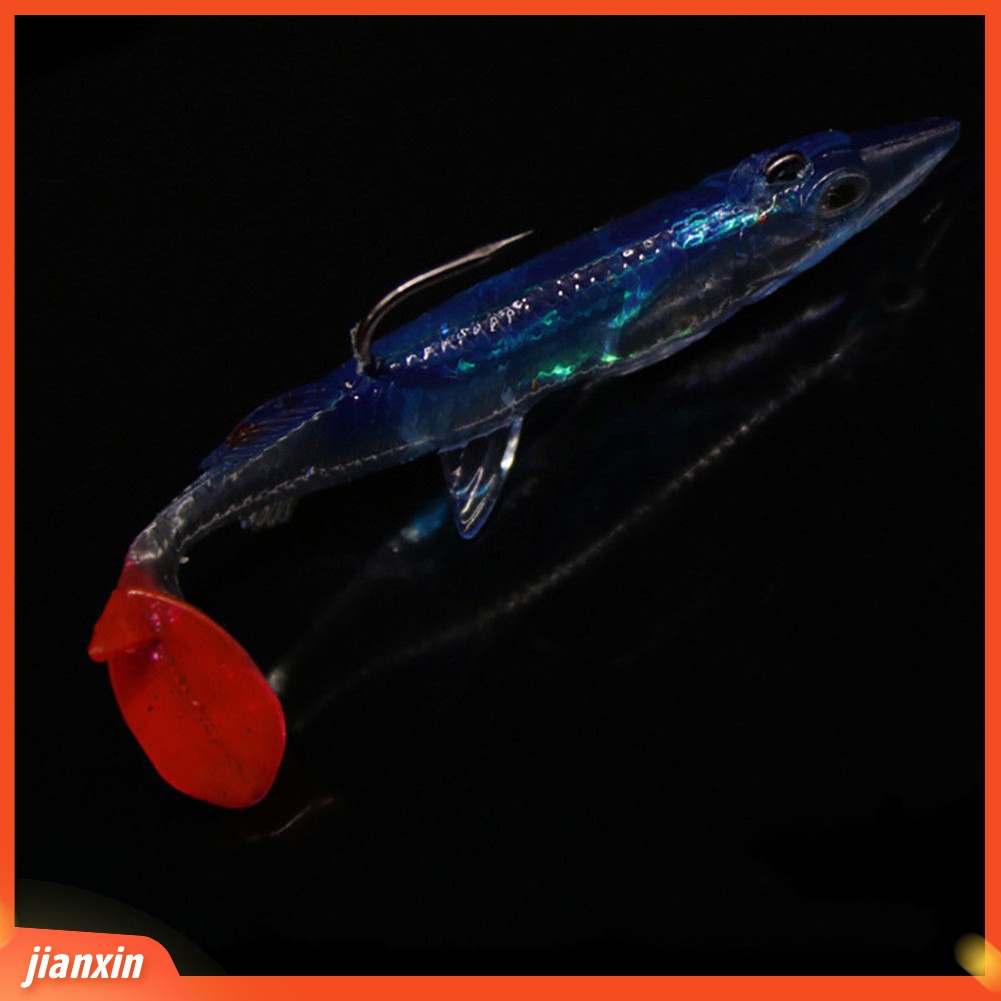 (In Stock) 8 cm Buatan Memancing Umpan Tahan Gigit Realistis Plastik Kait Tunggal Memancing Umpan Tackle Tool