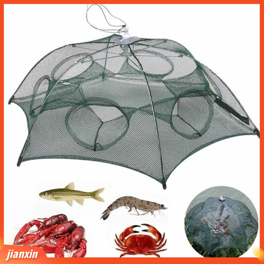 (In Stock) Lipat Otomatis Ikan Kecil Belut Udang Ikan Kepiting Mesh Cage Umpan Pancing Jaring Trap