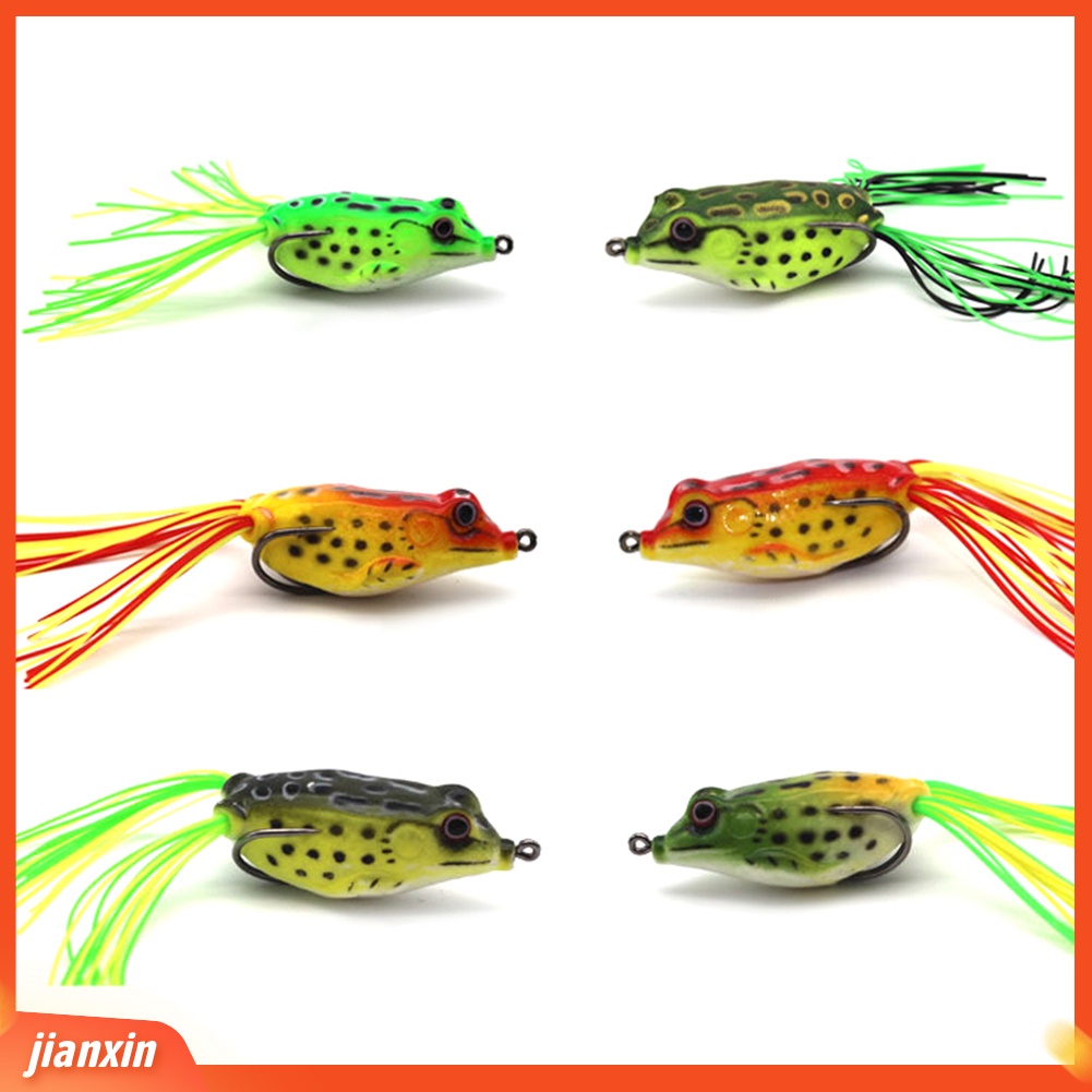(In Stock) 6cm 12g Bentuk Kodok Memancing Buatan Manusia Hidup Lembut Ikan Lure Umpan Tackle Tool