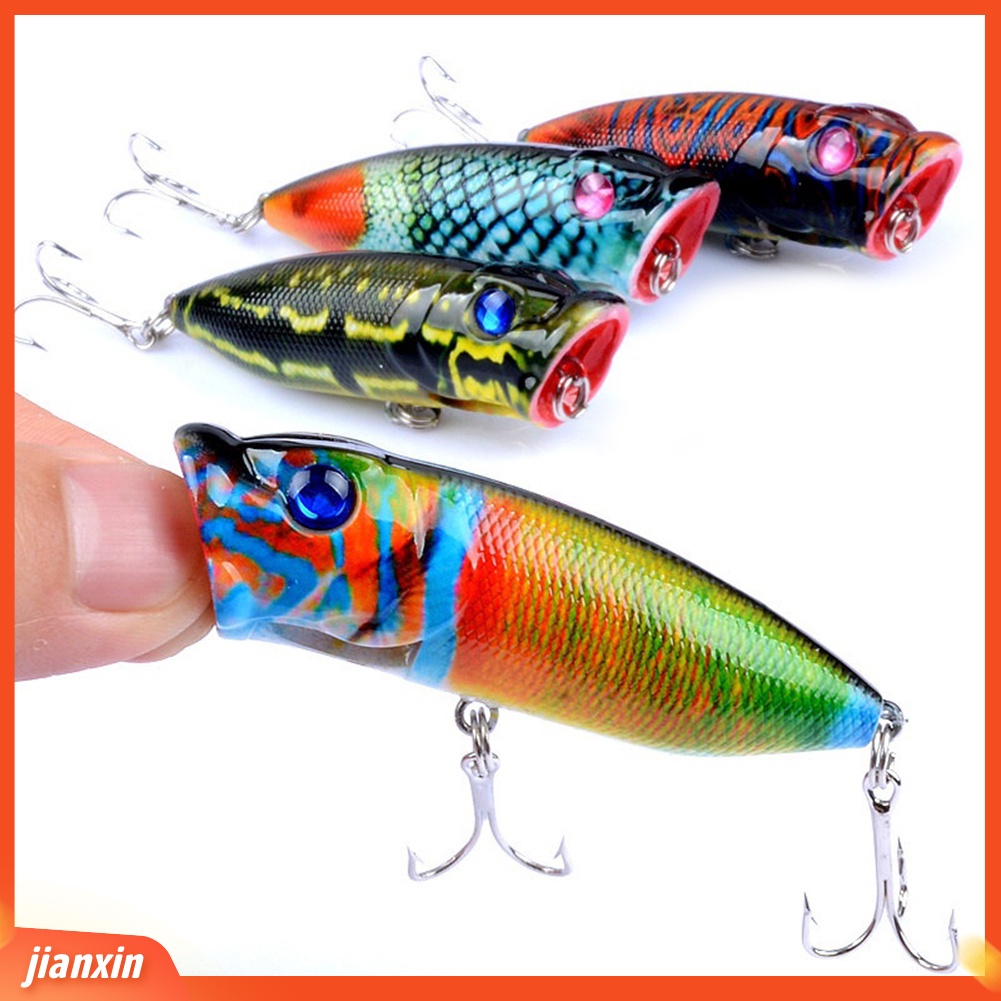 (In Stock) Umpan Pancing Topwater Floating Popper Hooks Umpan Alat Pancing Bermanfaat