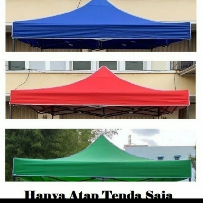 atap tenda lipat matic UK 3x6 bawaan pabrik  - Merah