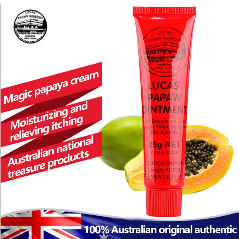 Australian Lucas's Papaw Ointment 25gr/75gr Lip Balm dan Salap Penghilang Bekas Gigitan Nyamuk, Krim Salep Bayi Original (exp 2025)