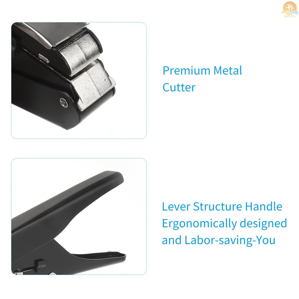In Stock KW-triO Heavy-Duty Slot Metal Single Hole Puncher 1-Hole Paper Punch Kapasitas 10lembar Untuk ID Card PVC Slot Foto Dan Paper Chipboard Art Dokumen Proyek Kantor Sekolah H