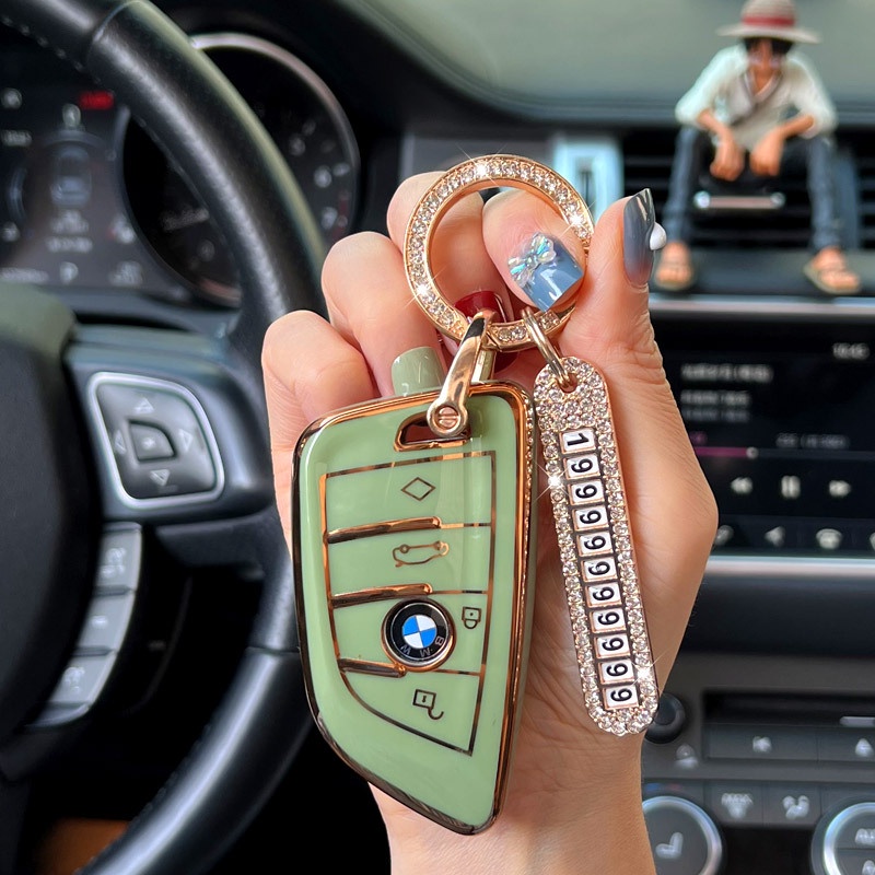 Untuk BMW 320Li GT 320i 525Li X3 X4 1 3 5 GT 7seri Mobil Silikon Key Case Gantungan Kunci