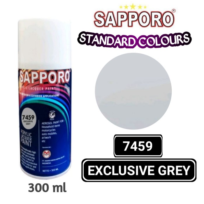 

7459 EXCLUSIVE GREY SAPPORO STANDAR 300ml Cat Semprot Pylok Pilok