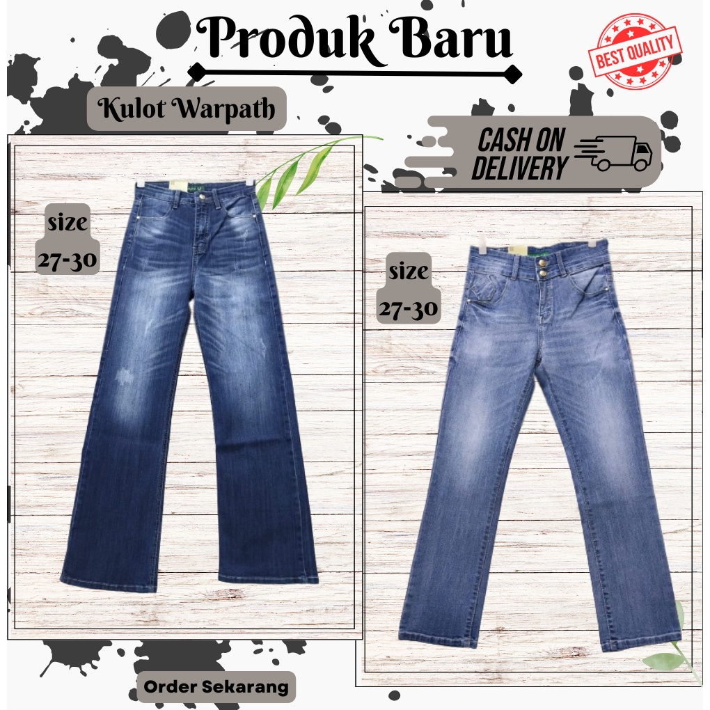 Celana warpath jeans kulot premium 27-30