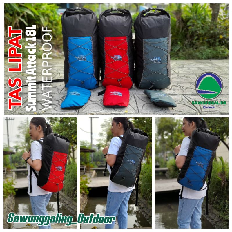 Backpack 18L Tas LIPAT WATERPROOF Model Punggung Ransel Daypack / SUMMIT ATTACK