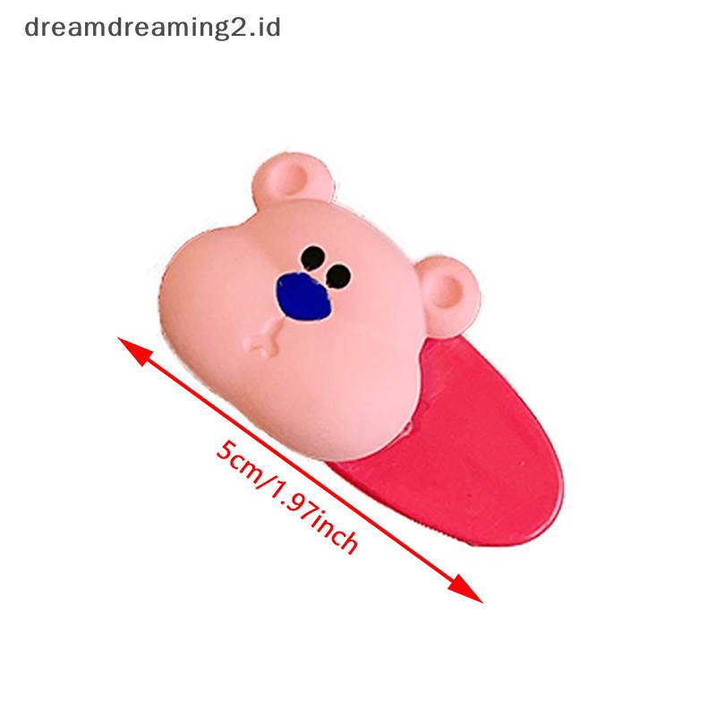 (drea) 2pcs Baru Jepit Rambut Gadis Super Imut Dan Imut Beruang Kecil Klip Kecil Manis Patah Jepit Rambut //