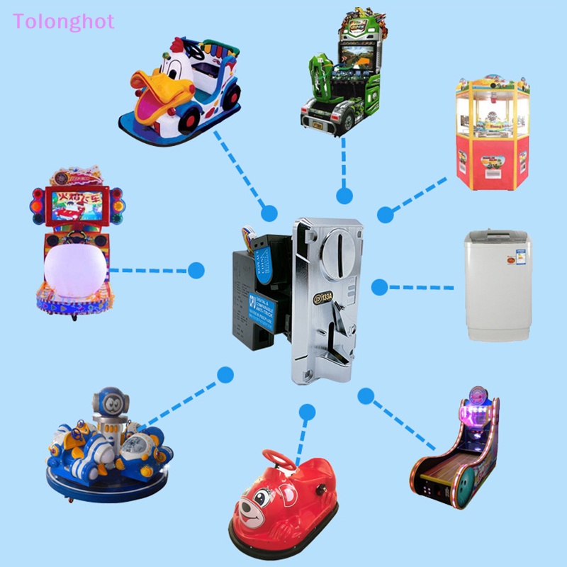 Tolonghot&gt; 1Pc Multi Coin Examinationor Elektronik Roll Down Coin Accor Selector Mechanism Mesin Penjual Arcade Game Ticket well