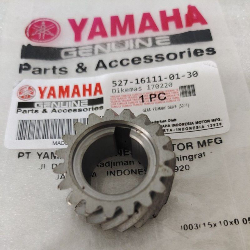 COD Gir Gigi Sekunder primer Primary Gear Ratio rasio 19T Yamaha YB100 - YB 100 - rx100 Original ASL