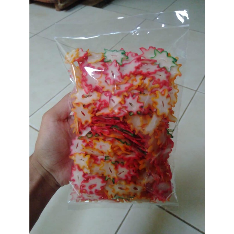 

Kerupuk bawang krupuk pelangi bintang