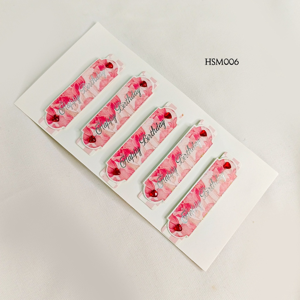 

Journaling Stiker 3D Paper Happy Birthday HSM-RA006