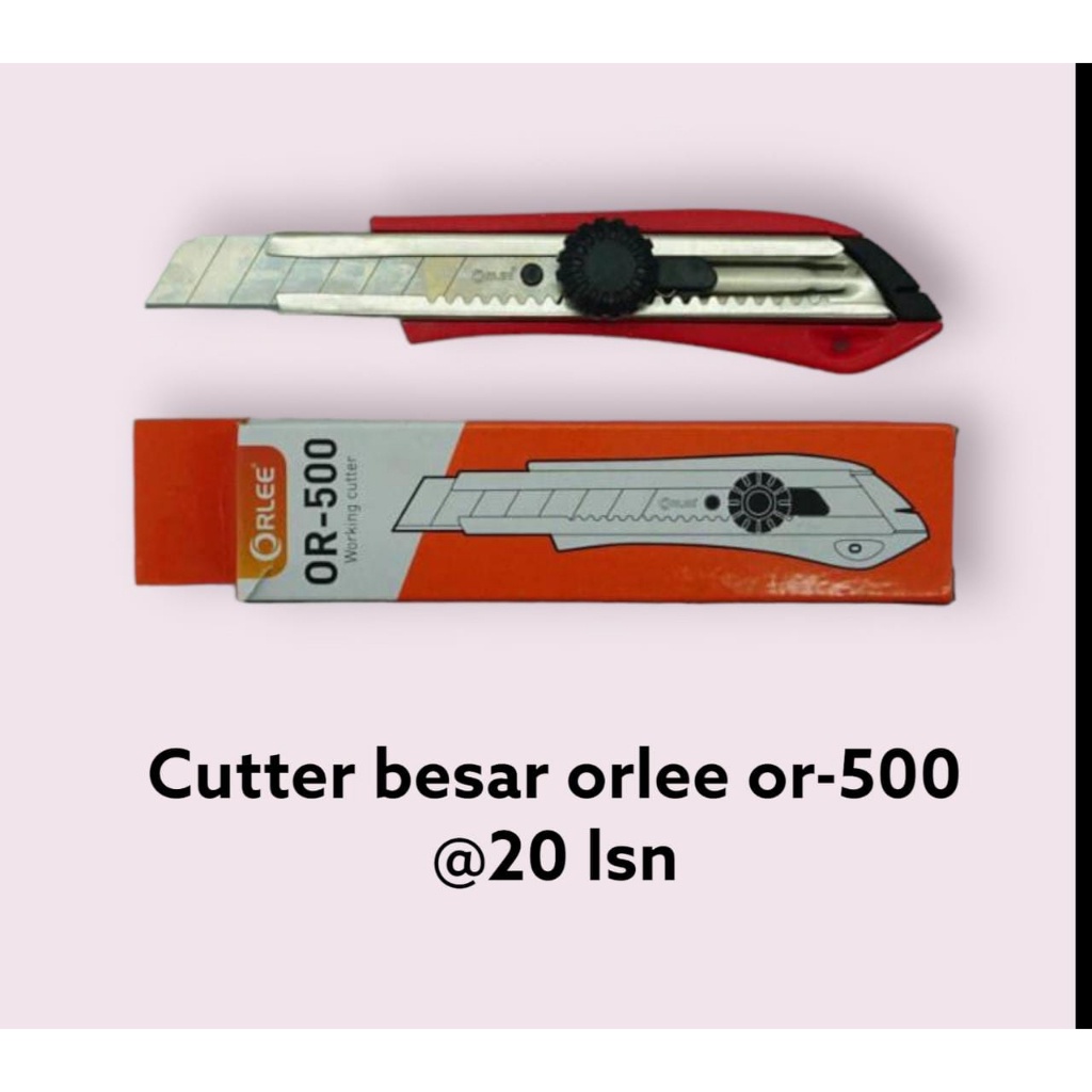

Cutter Besar ORLEE OR-500 Cutter Besar Kuat / Cutter Besar Vanco V-775 (1 PCS)