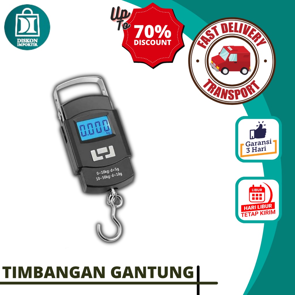 TIMBANGAN GANTUNG DIGITAL PORTABLE 50KG / TIMBANGAN GSF DIGITAL / TIMBANGAN GANTUNG GSF 50KG / TIMBA