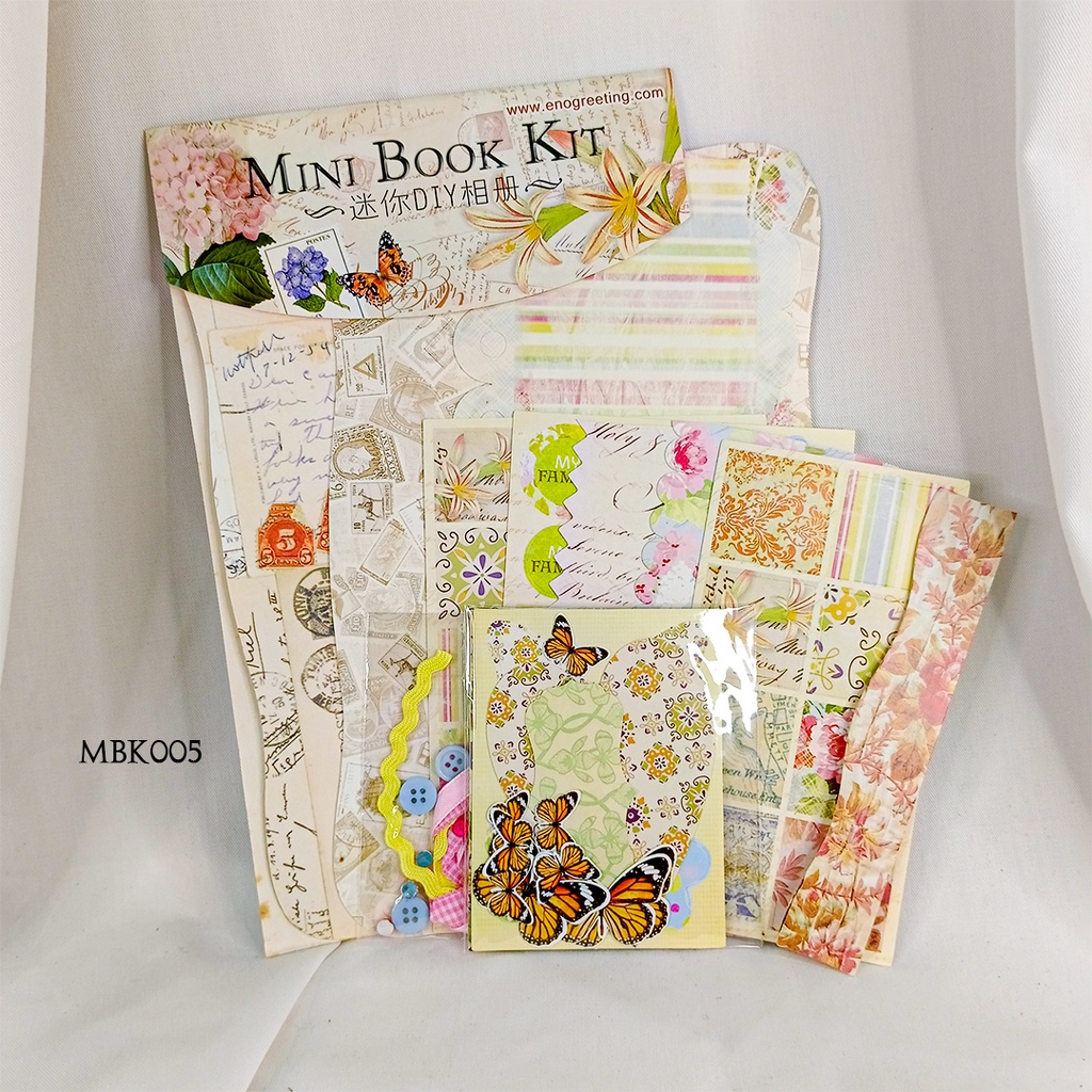 Journaling Paper Scrapbook Kit Kerajinan MBK005